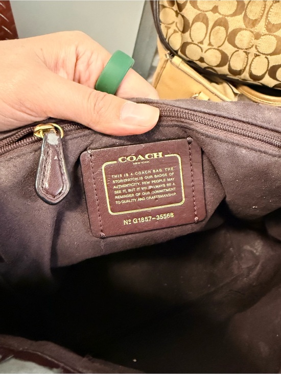 Coach Black Leather Backpack with Gold Chain Top Handle